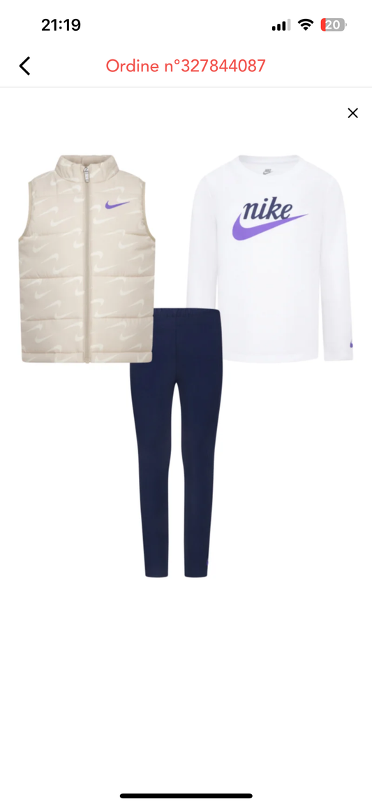 COMPLETO NIKE BAMBINA