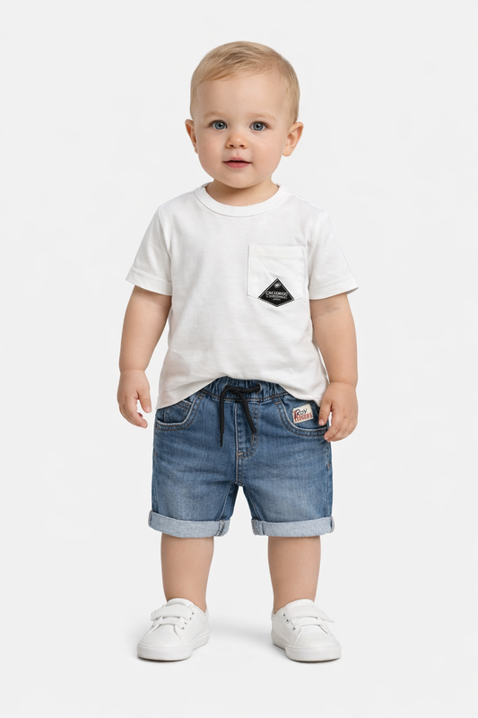 ROY ROGERS PANTALONCINI JEANS NEONATO