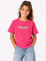 BLAUER T-SHIRT BAMBINA